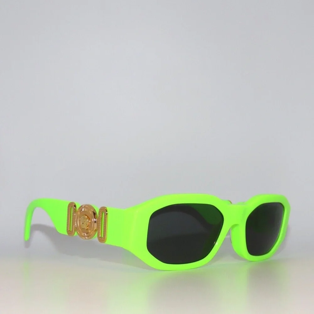 Versace Kids Sunglasses VK4429U 536987 Fluo Green Gray Gold JR 4429
